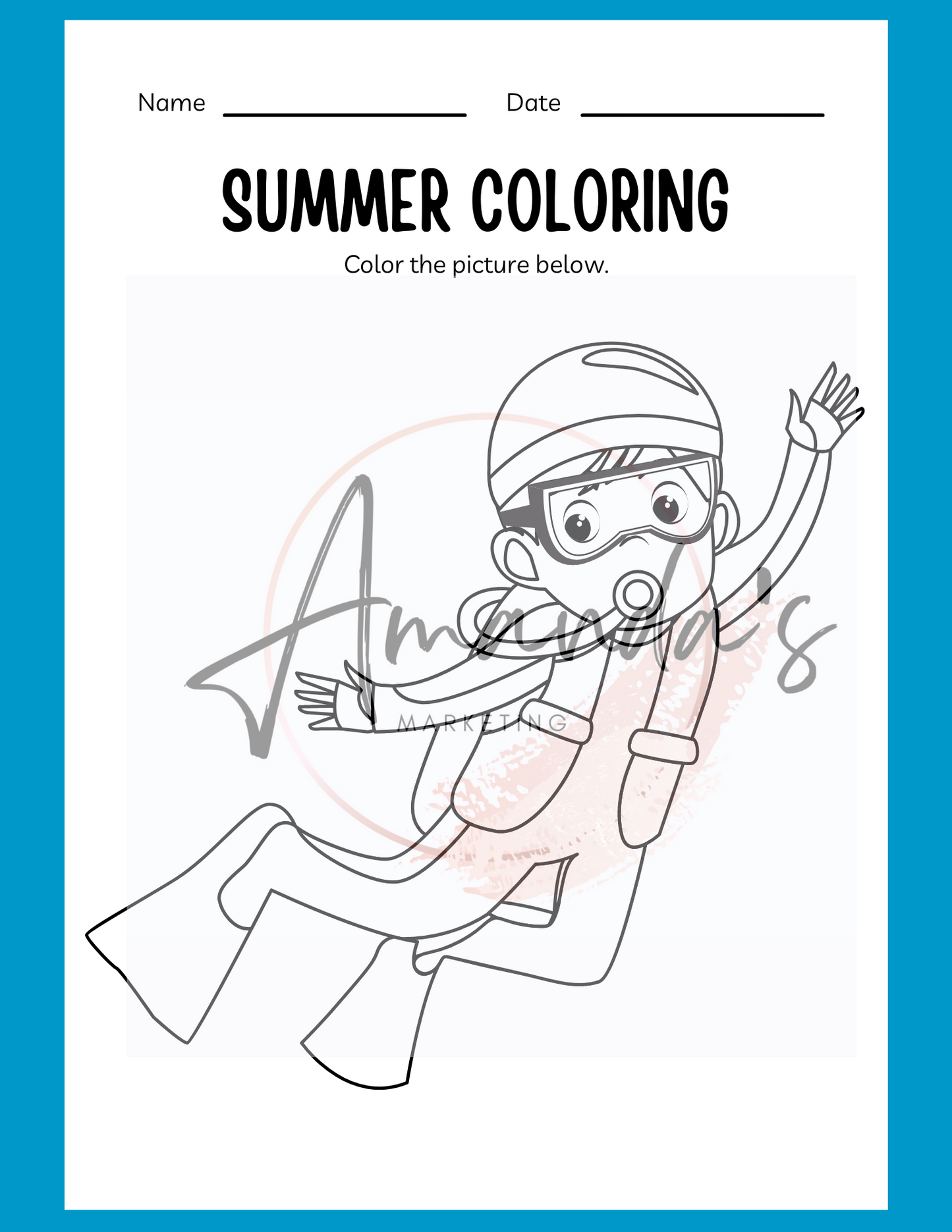 Fun & Colorful Summer Kindergarten Workbook for Kids