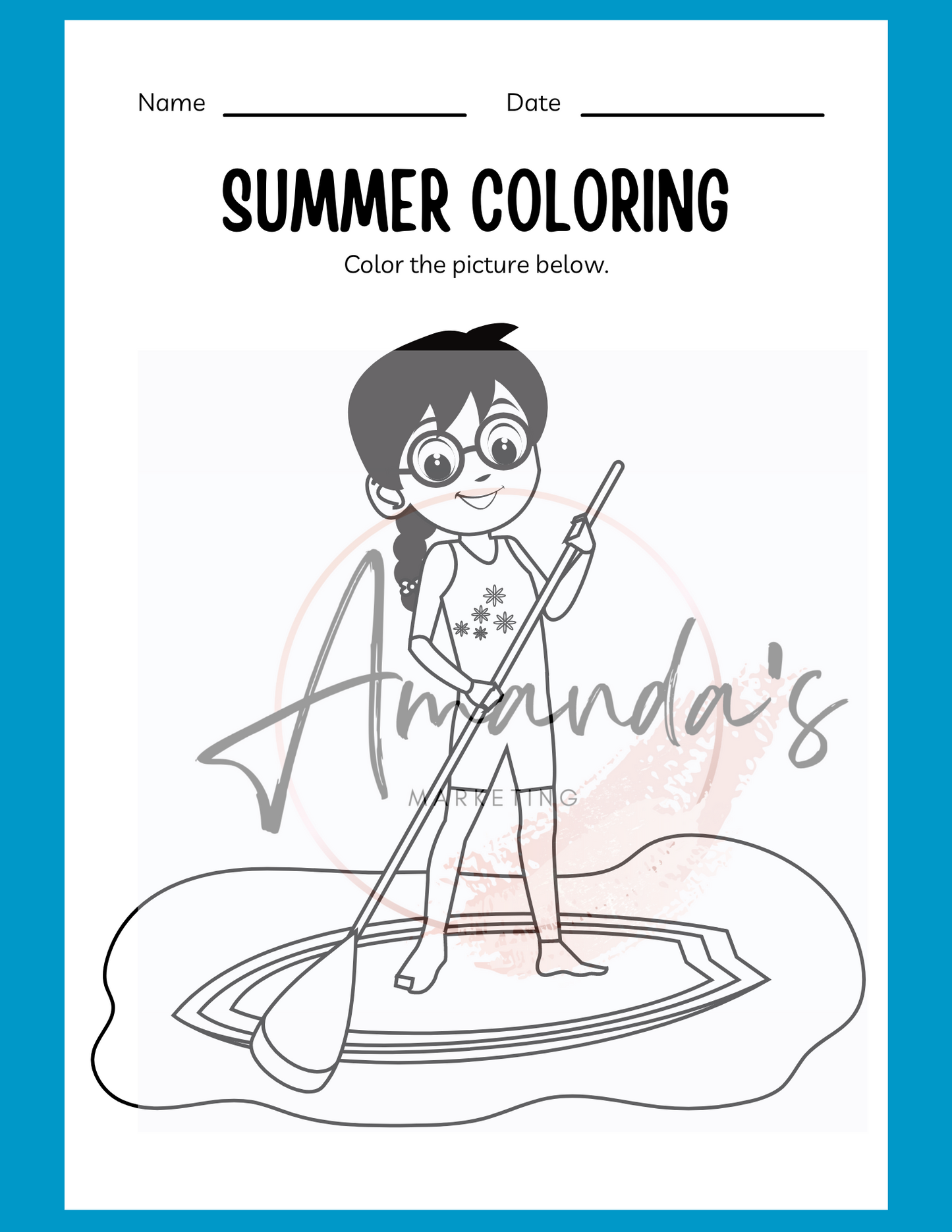 Fun & Colorful Summer Kindergarten Workbook for Kids