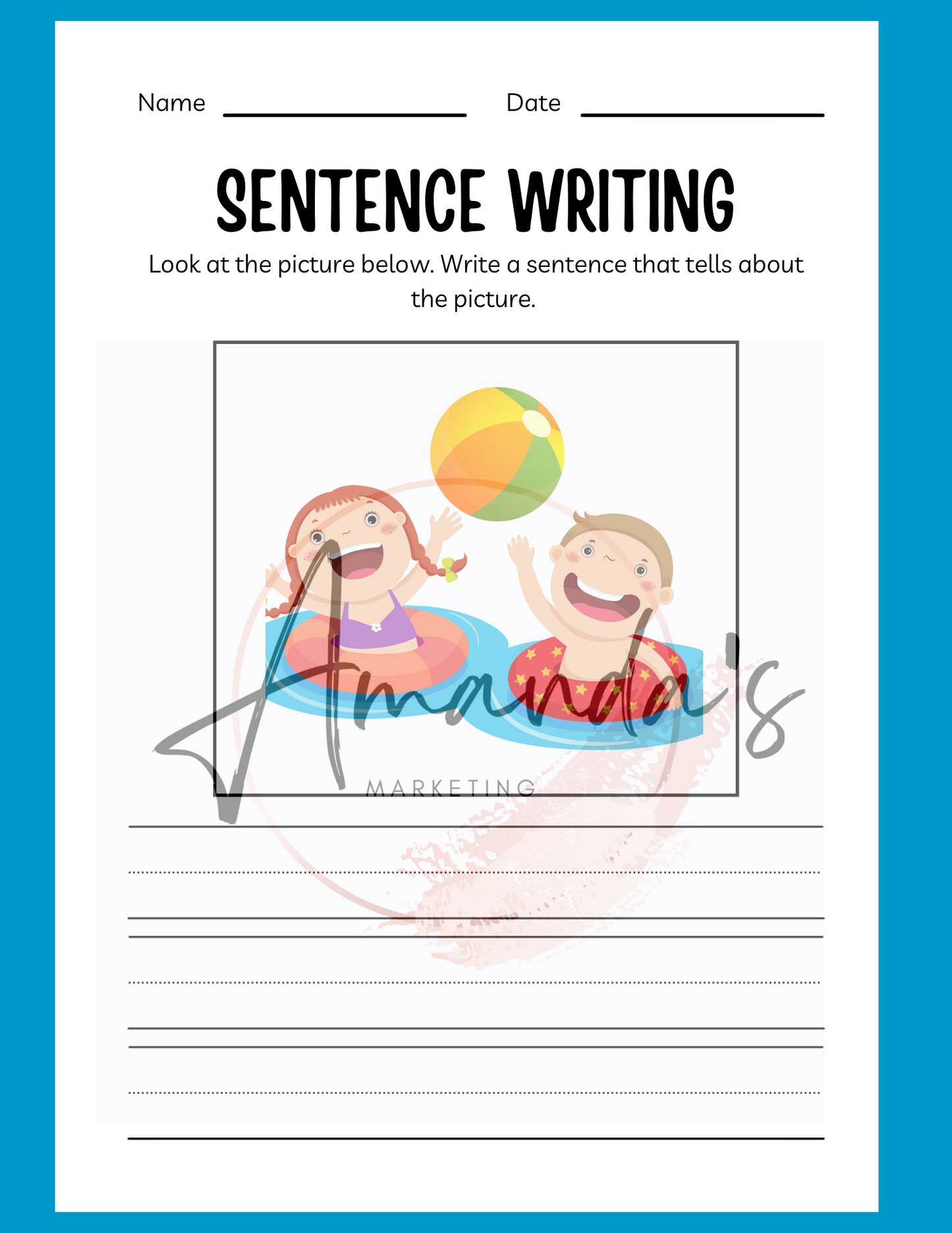 Fun & Colorful Summer Kindergarten Workbook for Kids