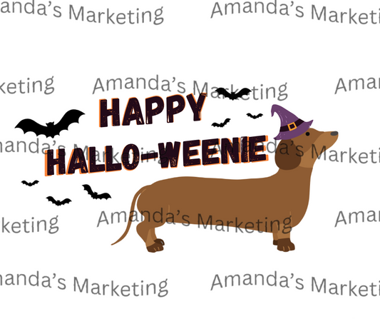 Happy Hallo-Weenie PNG FILE