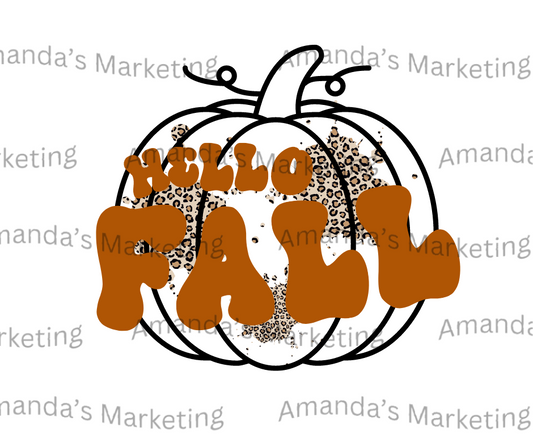 Hello Fall PNG FILE