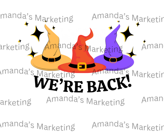 We’re Back PNG FILE